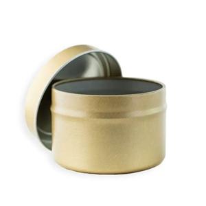 Bougie d'aromathérapie brillante dans un pot en métal avec couvercle disponible - Product Image 3