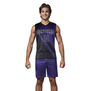 Conjunto de Uniformes de Voleibol Sublimados al por Mayor, de Secado Rápido, para Entrenamiento y Partidos, Personalizables con Nombre y Número del Equipo - Product Image 2