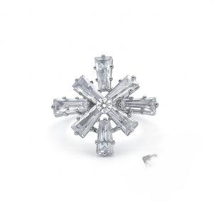 DIVYORO STAR Brass Oxidized Silver Women's Trendy <b>Ring</b> - Product Image 1