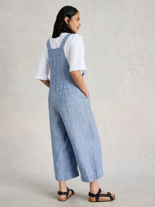 Salopette en jean slim tendance pour femme – Confortable, bretelles ajustables, style décontracté - Product Image 5