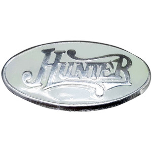 Placa Metálica en Relieve Colorida – Logotipo Dorado, Placa de Identificación en Blanco y Negro para Personalización - Product Image 4