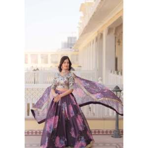 ผ้าไหมรัสเซียปักเลื่อมด้วยดีไซน์เนอร์ปักลายดิจิทัล - Product Image 5