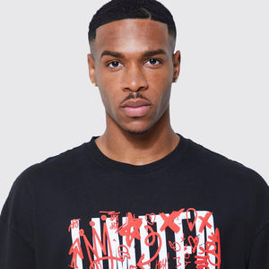 T-shirt pour homme de marque de luxe, lavage à l'acide, streetwear de haute qualité, 100% coton, coupe classique, manches courtes, imprimé vintage DTG - Product Image 4