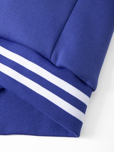 Veste universitaire bleue pour homme, décontractée, col rabattu, manches longues, couleur unie, en polyester, coupe classique, streetwear d'automne - Product Image 4