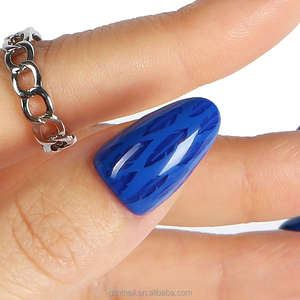 Glint OEM/ODM Faux Ongles Carrés Français Personnalisés de Qualité Supérieure, en Matériau ABS, à Coller, Sans Pression, pour Nail Art, Longueurs Moyennes/Courtes/Longues - Product Image 3