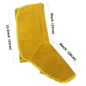 Protège-chaussures de soudeur en cuir de vachette robuste de qualité supérieure – Équipement de protection pour le soudage et la brasage - Product Image 2