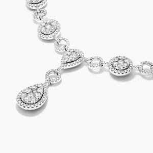 Collier élégant en argent sterling 925 avec chaîne à maillons en moissanite de luxe, bijoux de créateur scintillants pour femmes - Product Image 5