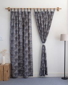 Rideaux traditionnels indiens faits à la main, motif floral imprimé, rideaux de fenêtre pour le salon - Product Image 1