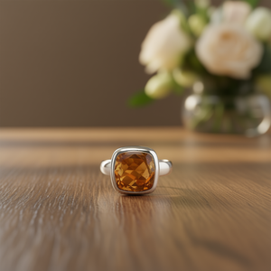 แหวนแฟชั่นซิทริน น้ำหนัก 4.2 กรัม - Product Image 3