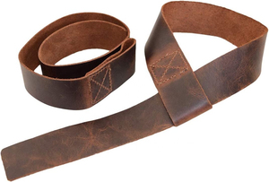 Bandes de maintien pour poignets en cuir pour la musculation, la force athlétique et l'entraînement en salle de sport, antidérapantes, par ASKIM IMPEX Fitness Safety - Product Image 4