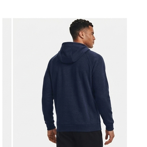 Sudadera con Capucha Extra Grande para Hombre, Color Sólido, Algodón Lavado, Felpa Francesa, Estilo Casual, con Bolsillo, Estilo Otoñal - Product Image 2