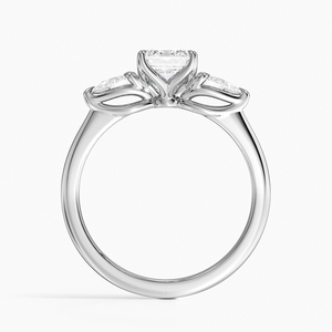 BOJ <b>Ring</b> 077 <b>Emerald</b> Cut 925 <b>Silver</b> Halo Prong Stone Solitaire Diamond <b>Ring</b> 2ct D Color VVS1 Moissanite GRA Certified Low Price - Product Image 3