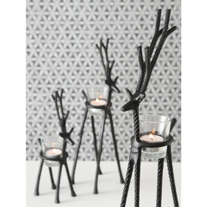 Candelabro de Reno con 6 Brazos, Bañado en Oro, de Aluminio Hecho a Mano, para Bodas y Eventos, en Oferta Navideña - Product Image 3