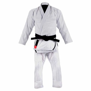 Ensemble de kimono de Jiu-Jitsu Brésilien (BJJ) 450 GSM 100% coton avec tissage perlé, patchs brodés personnalisés, respirant, confortable et durable, OEM - Product Image 1