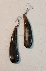 Pendientes Clásicos de Cuerno de Búfalo Natural de Alta Calidad para Mujer, Joyería Certificada IGI para Fiestas y Uso Diario - Product Image 4