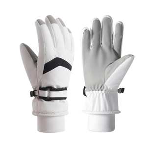 Guantes Unisex de Invierno Impermeables con Aislamiento Térmico para Esquí/Snowboard/Conducción en Nieve, Forro Polar, Cierre con Cordón, Protección UV - Product Image 4