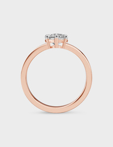 Anillo de Compromiso Solitario con Diamante Cultivado en Laboratorio de 1.25 CT en Forma de Corazón, Oro de 14K, para Mujer - Product Image 2