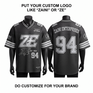 Camiseta de Fútbol de Malla de Poliéster Transpirable de 180 GSM, Negra, Gris y Blanca con Paneles en Contraste, Logotipo Personalizado, Impresión por Sublimación DTF - Product Image 1