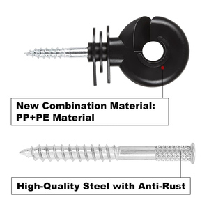 Electric Fence Insulators Screw-in Electric Fence Ring Insulators, Electric Fence Wooden Post Insulators - Product Image 6