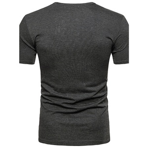 High quality <b>Tshirt</b> for Men 100% Cotton custom Men's Casual Summer Fashion T-Shirt solid color Men shirts - Product Image 3