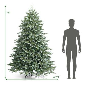 Albero di Natale Artificiale di 2,1 Metri con 1260 Punte Miste in PE e PVC - Product Image 5