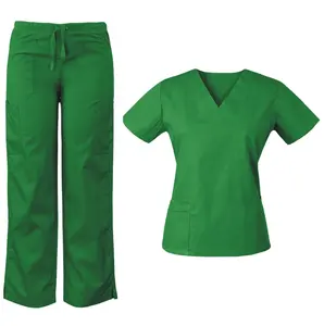 Nuevo estilo personalizado de fábrica de moda barato diseño de tela elástica uniformes de enfermería médicos uniformes de Hospital - Product Image 1