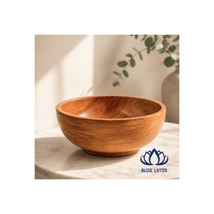 Bol en bois écologique bio, best-seller |   Vaisselle de cuisine de qualité alimentaire naturelle, faite à la main, design vintage, forme originale - Product Image 1