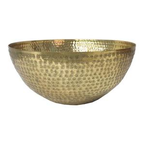 Cuenco de metal para dátiles con bordes elevados que evitan derrames, ideal para servir dátiles durante el Ramadán, Iftar y reuniones familiares. - Product Image 3
