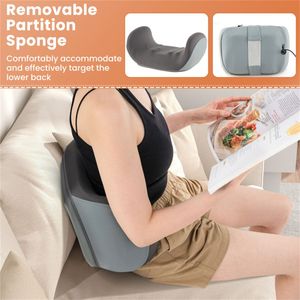 Massaggiatore per Schiena in Pelle con Funzioni di Riscaldamento, Vibrazione e Impastamento Shiatsu per Uso Portatile e Pieghevole - Product Image 6