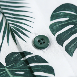 Anti-Pilling Satin Fabric Short Sleeve Floral Printed Design satin 100% poly 300Grams Men's Casual Summer Shirt Breathable - Product Image 2