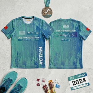 เสื้อวิ่งมาราธอนแคนโธ เฮอริเทจ เรซ รับผลิตแบบ OEM ODM เสื้อวิ่งแคนโธ แห้งเร็ว ชุดกีฬา ขายส่ง - Product Image 3
