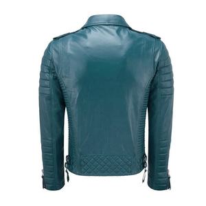 Outerwear Breathable <b>Men</b> Women Genuine Leather Long Sleeve Slim-Fit Winter Fashion Zipper Motorbike <b>Coat</b> Jackets - Product Image 5