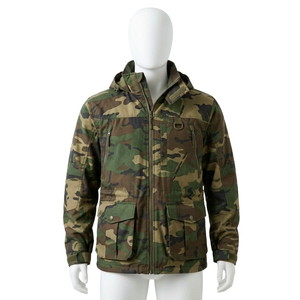 Chaqueta de Caza de Camuflaje Naranja Personalizada al por Mayor para Hombre, Chaqueta de Invierno Cálida con Forro Polar y Capucha para Actividades al Aire Libre - Product Image 5