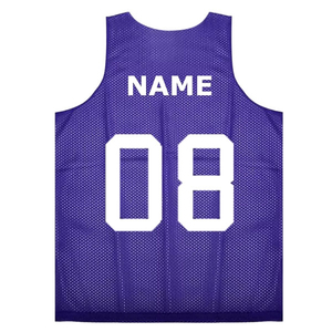 <b>Purple</b> Unisex Mesh Basketball Jersey Team 08 Custom Name Sublimated Print Breathable Sleeveless <b>Tank</b> <b>Top</b> All Seasons Adult - Product Image 2