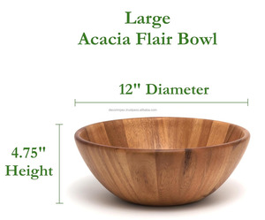 Bols de service en bois de qualité supérieure pour les collations de fruits à salade ou les aliments secs fabriqués à partir de bois de mangue ou d'acacia durable - Product Image 4