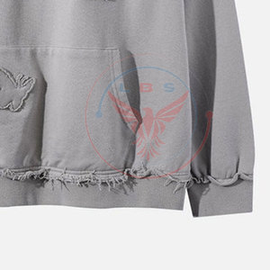 Hoodies décontractés d'hiver grande taille les plus vendus, patchwork, mélange polyester/coton, coupe ample, design personnalisable - Product Image 4
