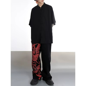 Baggy Jeans Hip Hop Jeans Personalized Printed Fashion Casual Pants for Women - Product Image 2