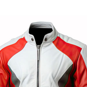 New Style Men's Genuine <b>Sheepskin</b> Leather Winter <b>Jacket</b> Premium Quality Stand Collar Casual Custom Logo Waterproof & Breathable - Product Image 3