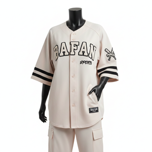 Camiseta de Béisbol para Mujer, Poliéster GSM Interlock, Suave y Transpirable, Color Crema, Bordado con Logotipo Personalizado - Product Image 6