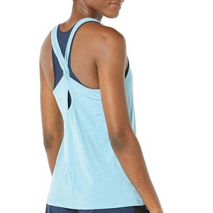 Wholesale High Quality Custom Logo Women's Gym Tank <b>Top</b> Womens High-Neck Premium Breathable Fitness Sports Round Tank <b>Top</b> women - Product Image 6