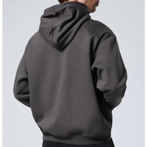 Sweat à capuche personnalisé de luxe avec logo sur le devant, tissu en molleton 100% coton, séchage rapide, respirant, design avec poche, coupe classique, décontracté pour homme - Product Image 4