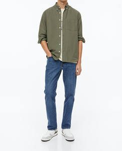 Camisas Formales de Verano para Hombre, Manga Larga, Satén, Alta Calidad, Antiarrugas, Secado Rápido, Transpirables, Ecológicas, Casuales - Product Image 1