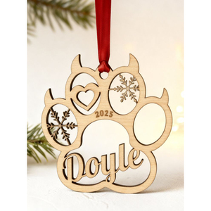 Adorno Navideño de Madera con Forma de Copo de Nieve, Artesanía Tradicional para Decoración Festiva - Product Image 3
