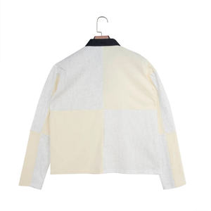 T-shirt Homme Grande Taille Personnalisé Coupe Ample Oversize Broderie Color Block Tricoté Gaufré Respirant Séchage Rapide 100% Coton - Product Image 1