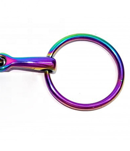 Bridons à anneaux détachables en acier inoxydable couleur arc-en-ciel pour l'équitation, adaptés à tous les âges de chevaux. - Product Image 6