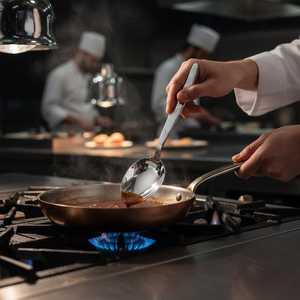 Modern Metal Spoon <b>Set</b> Food Grade Stainless Steel Tableware for Home Hotel Use - Product Image 6