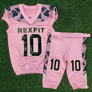 Conjunto de Uniforme de Fútbol Rexfit Sports Pro para Adultos, Ligero, Transpirable, Antibacterial, de Poliéster, Colores Personalizados - Product Image 1