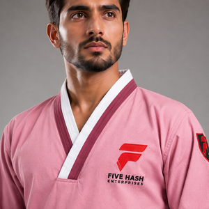 Combinaison de taekwondo double V premium offrant une excellente mobilité, un port confortable et des performances durables pendant l'entraînement. - Product Image 4