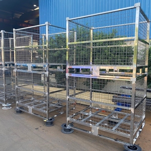 Collapsible Stackable Wire <b>Pallet</b> Designed for Space Saving Storage Easy Folding and Efficient Material Handling - Product Image 2