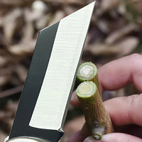 Couteau pliant artisanal LEGACY BLADES en acier au carbone de qualité industrielle, pointe tombante, manche en bois, OEM, pour camping, randonnée, EDC, poche, garantie 3 ans